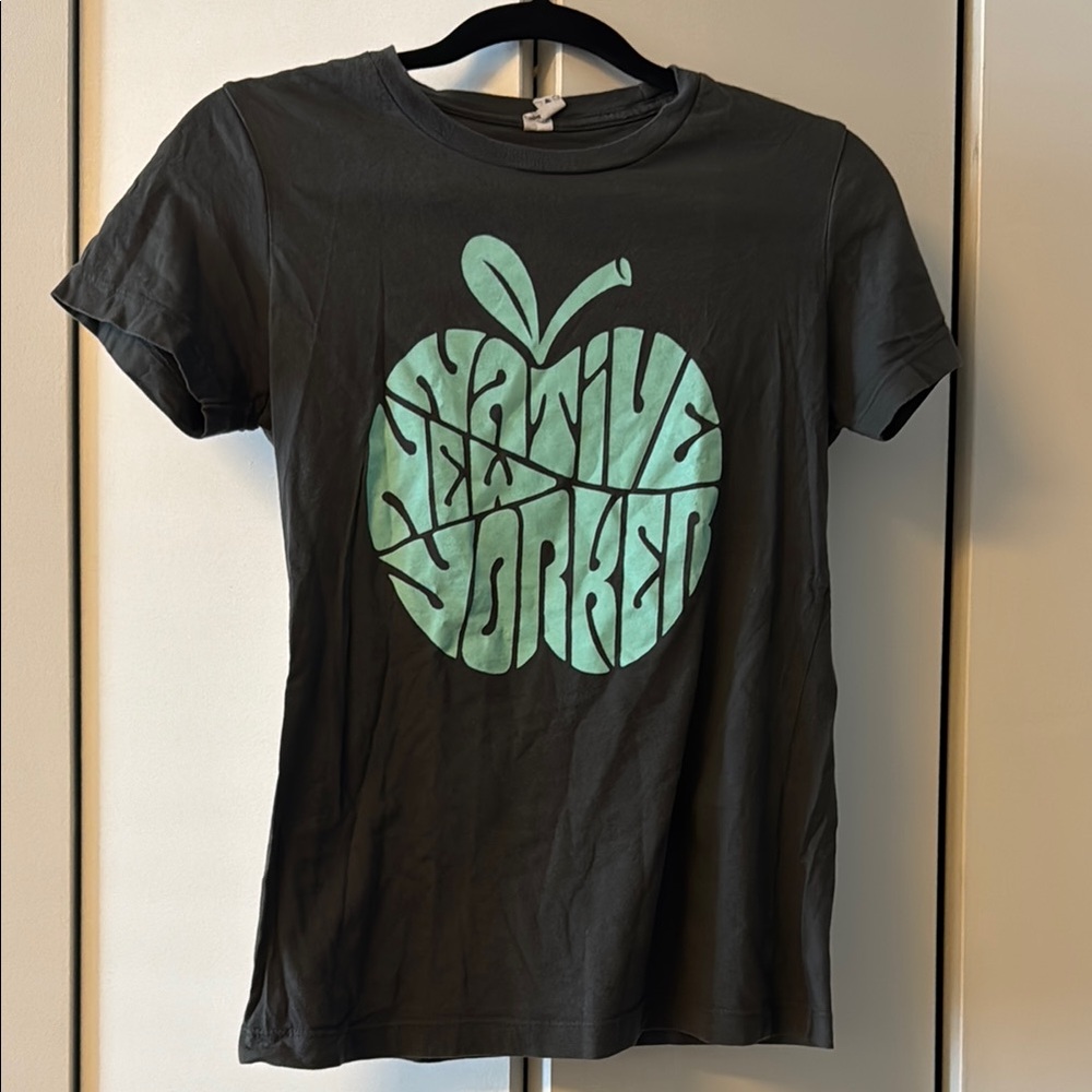 Next Level Apparel Black and Green Short Sleeve Tee